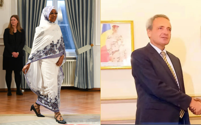Chadian Ambassador in Berlin, Mariam Ali Moussa - Germany’s ambassador to Chad, Gordon Kricke